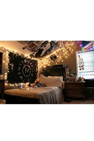 Anycast 10mt Günışığı 100 Led Fişli Noel Parti Yılbaşı Ağaç Dekoratif Aydınlatma Lambası Animasyonlu Süsleme