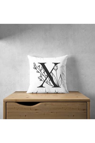 LadiesHome Husă de pernă cu literă - Litera X - 43x43 cm