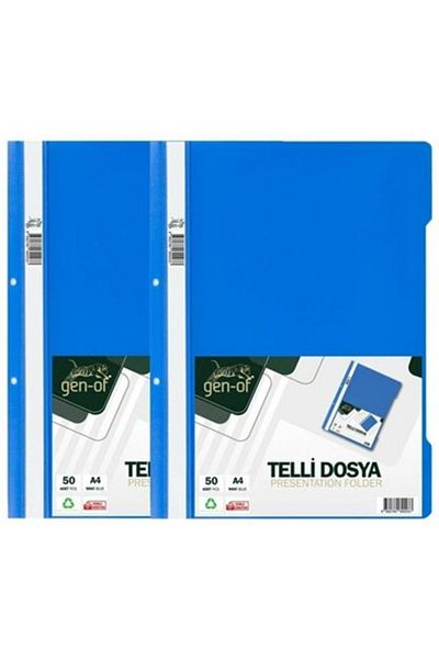 Gen-Of ملف سلكي أزرق A4 100 قطعة