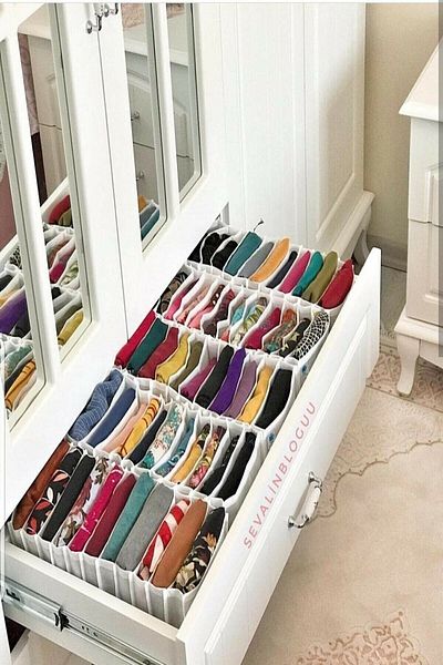 Organizerci منظم درج أبيض مقاس L