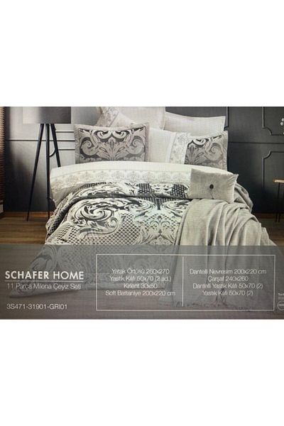 Schafer Milena 11 Piece Dowry Set Gray