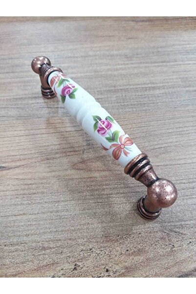 ARON 1170-120-128 Antik Bakır Rustik Porselen Kulp Mobilya Vestiyer Çekmece D...