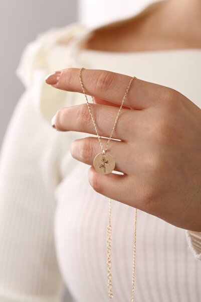 MySilvers Gümüş Şubat Ayı Menekşe Çiçeği Kolye