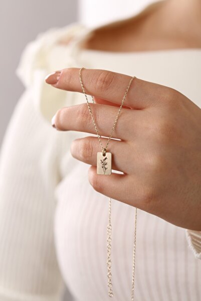 MySilvers Gümüş Aralık Ayı Nergis Çiçeği Kolye