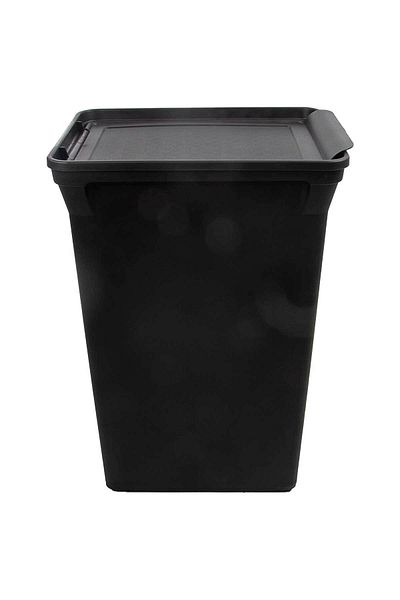 QUTU Trashbin Black 40 L Πλαστικός κάδος απορριμμάτων