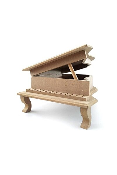 Hobim Sanatım Piyano Kutu - Ham Ahşap