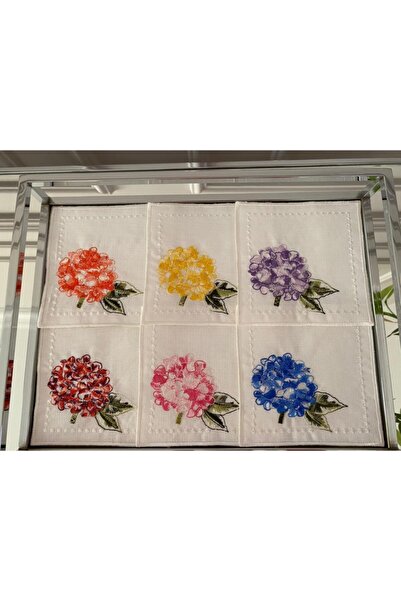 LİNDA MİA Kokteyl Peçete 6'lı Takım