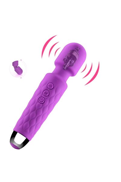 Erolife Mor Renk Dokunmatik Şarjlı Dildo Vibratör