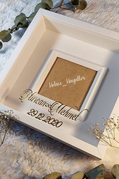Verda Çerçeve Λευκό πλαίσιο μνήμης 25x25 cm