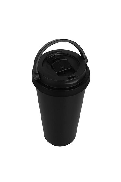 Tasarım Evi Quality Double Layer Stainless Steel 500 Ml Thermos Cup Mug with Handle Vehicle Coffee Tea