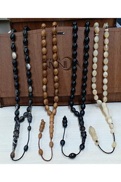 İnan Tesbih Muhteşem Kampanya 4 Lü Set Kuka Abanoz Boynuz