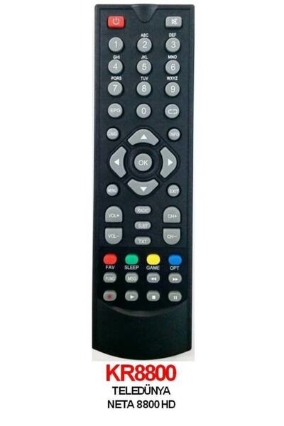 Genel Markalar Hru-8800 Teledünya Neta 8800 Hd Uydu Kumandası
