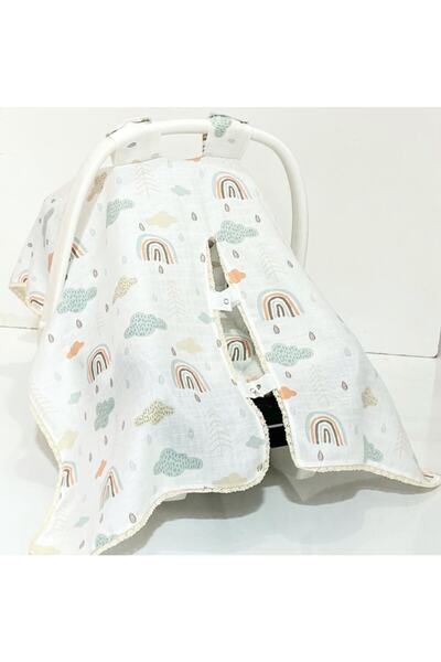 Babycitytr Pamuk Müslin Kumaş Puset Anakucağı Örtüsü Minderi