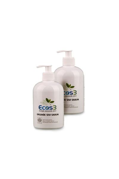 Ecos3 Organic Liquid Soap White Magnolia 2x500 Ml