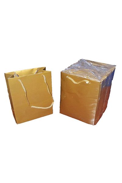 Kesepak Mini Cardboard Bag Gold 17x26x6,5 Cm 25 Pieces