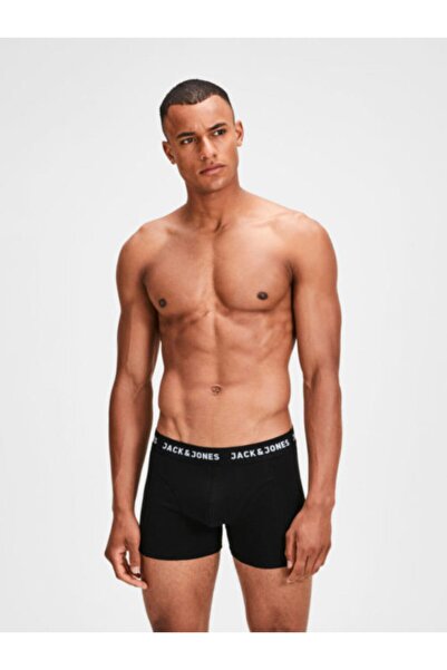 Jack & Jones 12081832 Boxeri pentru bărbați Jack&jones Black Wais, pachet de ...