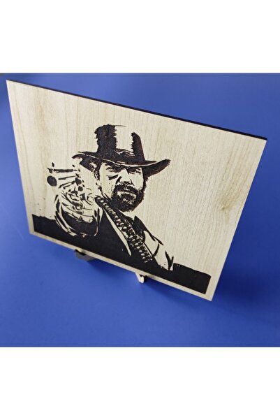 Payitaht Tablo Arthur Morgan Masa Üstü Ahşap Kazıma Poster - Rdr2 Ahşap Kazıma Hediyelik Dekoratif Aksesuar