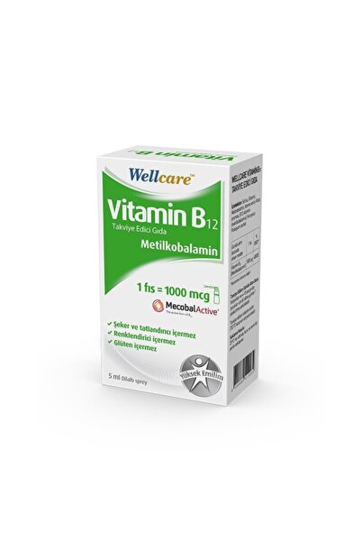 Wellcare Vitamin B12 1000 Mg Takviye Edici Gıda 5 ml
