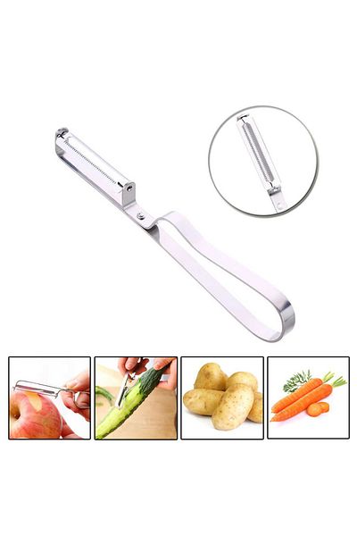Adil Baba Stainless Steel Vegetable Fruit Apple Slicer Potato Peeler Parer Tool