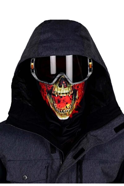 Tıklaalbeni Ateş Kurukafa Kayak Maskesi 2058