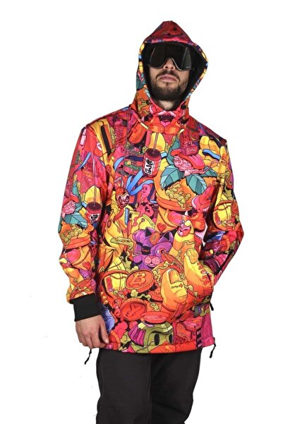 Tıklaalbeni Unisex Turuncu Snowsea Mixed World  Snowboard Ve Kayak Montu / Ss...