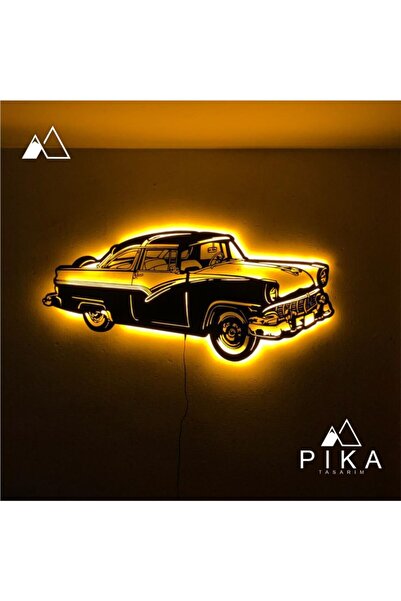 Genel Markalar Belaır 50 X 100 Led Işıklı Tablo - Ahşap Duvar Dekorasyonu