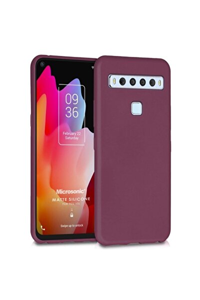 Microsonic Matte Silicone Tcl 10l Kılıf Mor