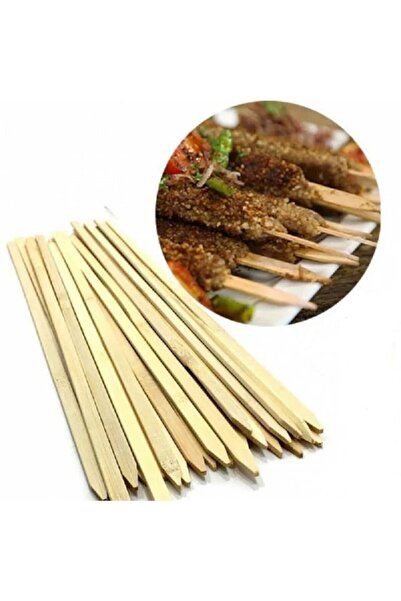 AltınPazar Adana Çöp Şiş Geniş Ahşap Şiş 100 Adet 2 Cmx25 Cm Adana Şiş