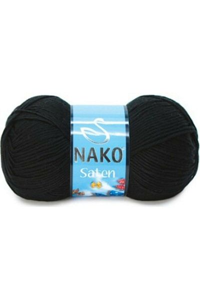 NAKO Black Satin 217 - Comfortable and Stylish