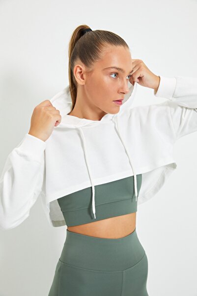 Trendyol Collection Sweatshirt - Ecru - Oversize