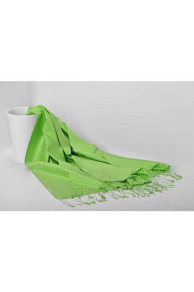 ARMANDA Double Sided Solid Color Silk Shawl 3011-Light Green
