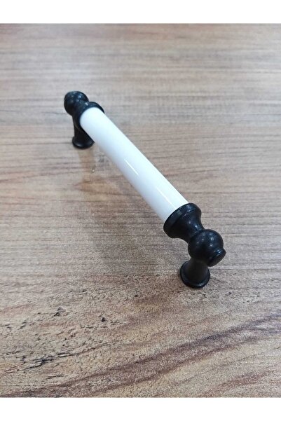 ARON I1650-85-000 Siyah Rustik Porselen Kulp Mobilya Vestiyer Çekmece Dolap Komidin Şifonyer Kulbu 96mm