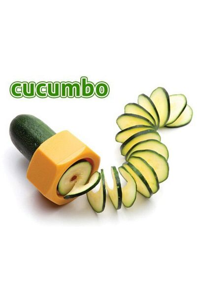 Yetkin Home Spiral Cucumber Slicer Vegetable Chopper Slicer Apparatus