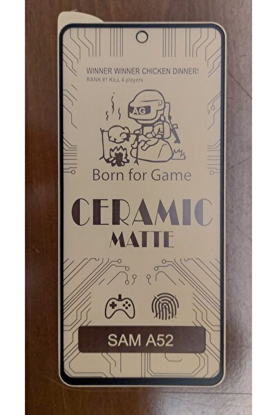 Miscase Samsung Galaxy A52 Seramik Matte Flexible Ekran Koruyucu Siyah