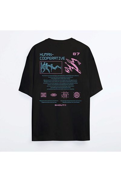 Shout Μπλουζάκι Unisex Oversize Human Cooperative