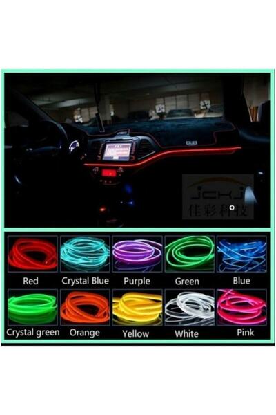 OTOTEK Araç Içi Torpido Ledi Ip Neon Mavi Renk 2 Metre