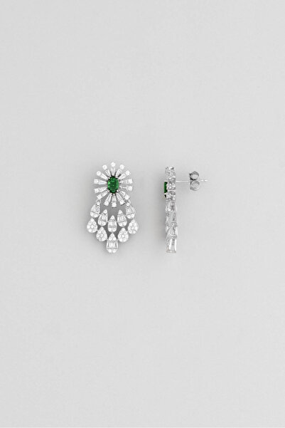 So CHIC... Doğu Masalı 18 Ayar Beyaz Altın Kaplama Gümüş Küpe