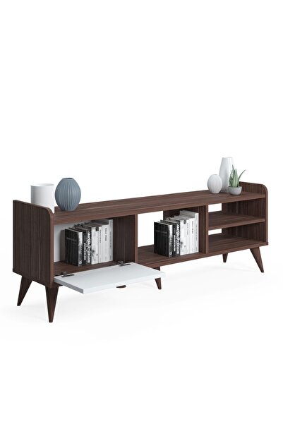 Ruum Store By Doğtaş Vena Tv Ünitesi Kapaklı Ceviz Opak Beyaz