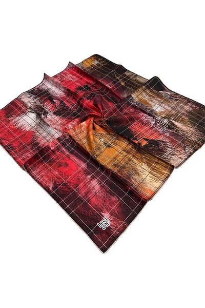 Levidor Eșarfă din mătase din twill burgundy - 3202-10