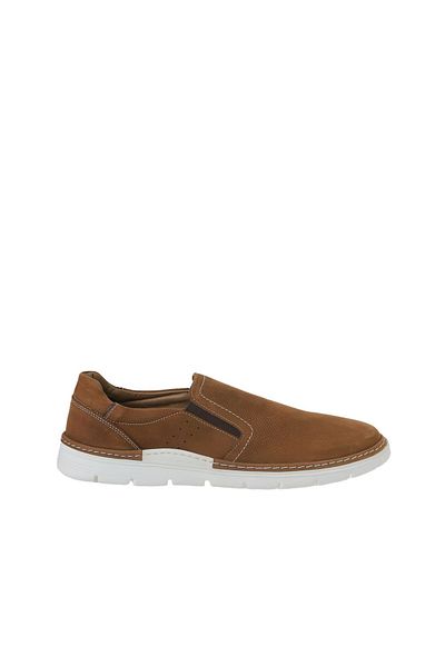 Bueno Shoes Мъжки мокасини - Кафяви с щампа Данте, Кожени, 07m1738e197