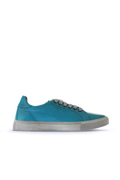 Bueno Shoes Pantofi plati dama din piele turcoaz - 01wr1813