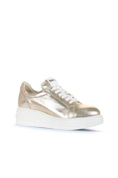Bueno Shoes Pantofi de damă din piele Trf aurii 16wa8191