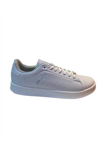 M.P. M.P232-1255 Bn Men's White Skin Casual Sneakers