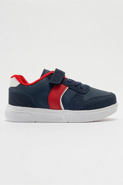 Ccway Pantofi sport cu velcro pentru copii bleumarin roșu