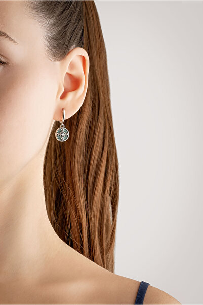 So CHIC... Serenity 18 Ayar Beyaz Altın Kaplama Gümüş Küpe