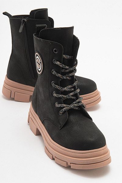 Ccway Αντιολισθητικά Παιδικά Μποτάκια BLACK SOME