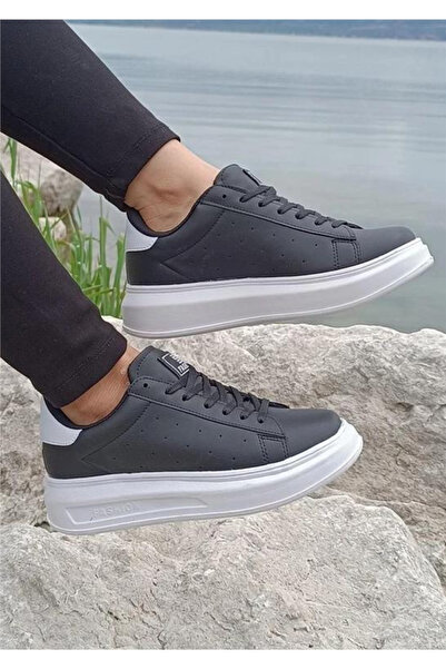 DarkStep 156 Чорно-білі кросівки з товстою підошвою