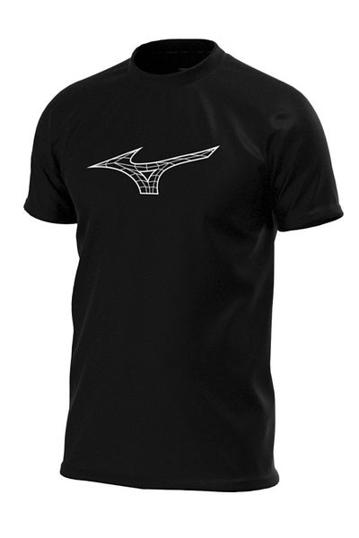 MIZUNO Ανδρικό μαύρο μπλουζάκι - Athletics Rb