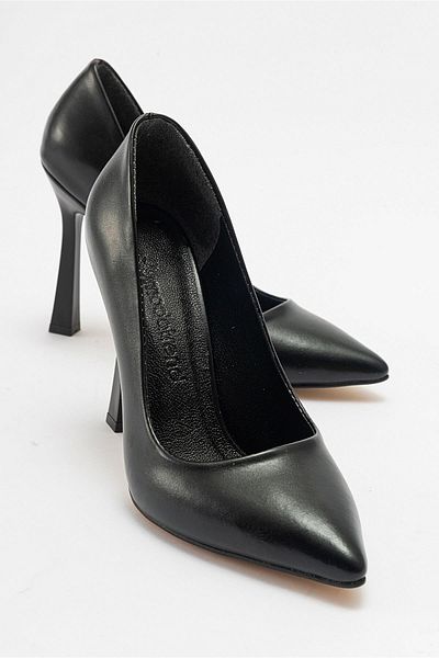 Ccway Pantofi stiletto dama PIELE NEGRA