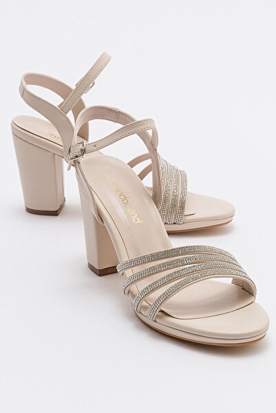 Ccway Дамски обувки на висок ток - Piping Stoned Skin